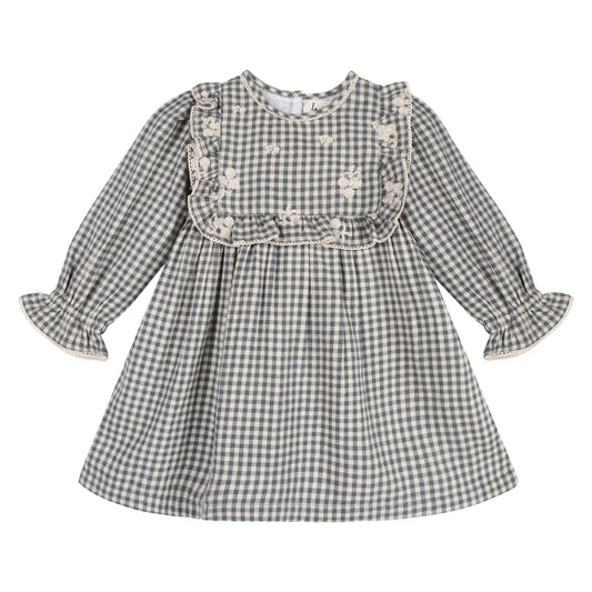 Blue Harmony Gingham Dress