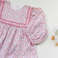 Pink Ditsy Print Cord Romper