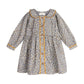Whispering Florals Grey Cotton Printed Dress