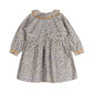 Whispering Florals Grey Cotton Printed Dress