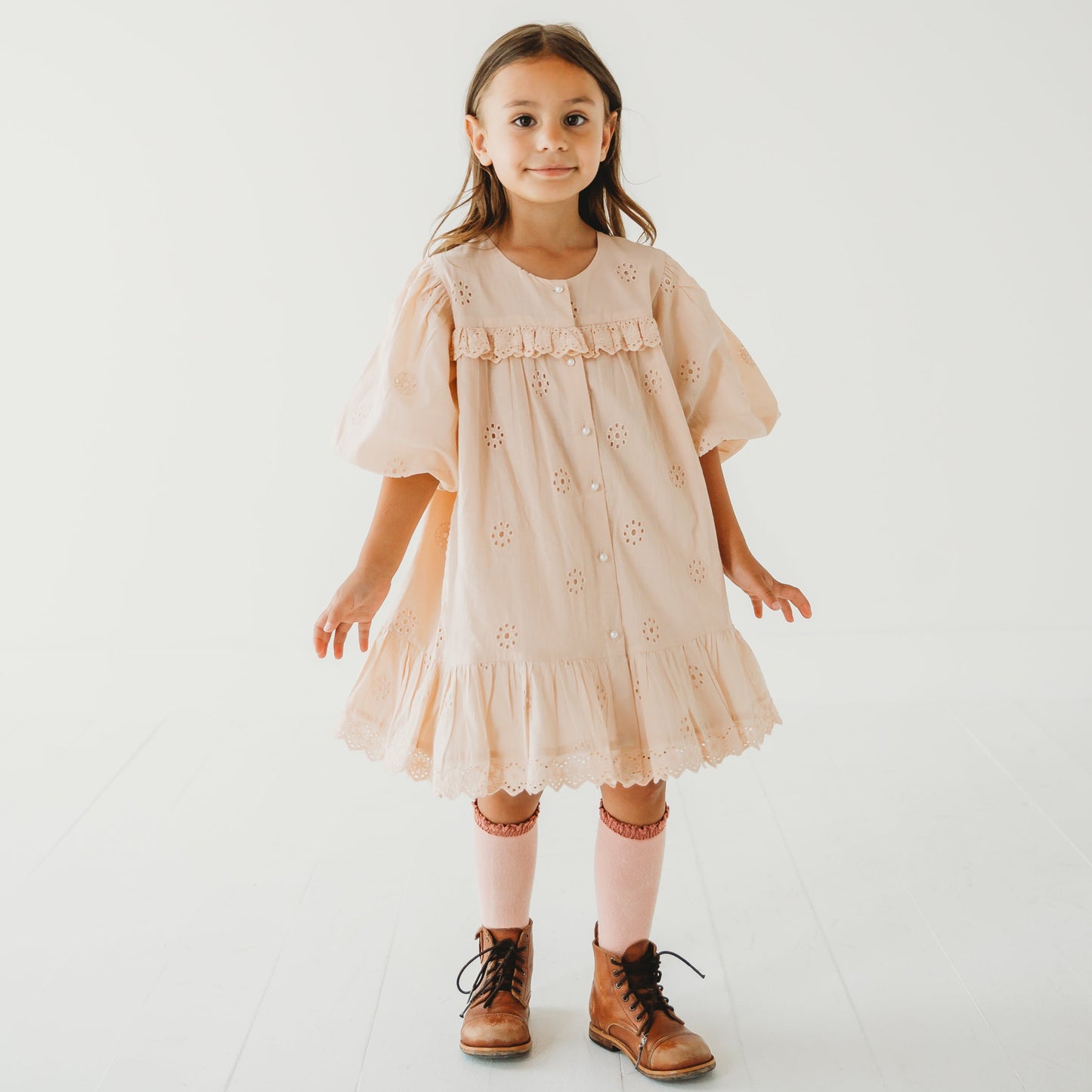 Embroidered Schiffli Dress