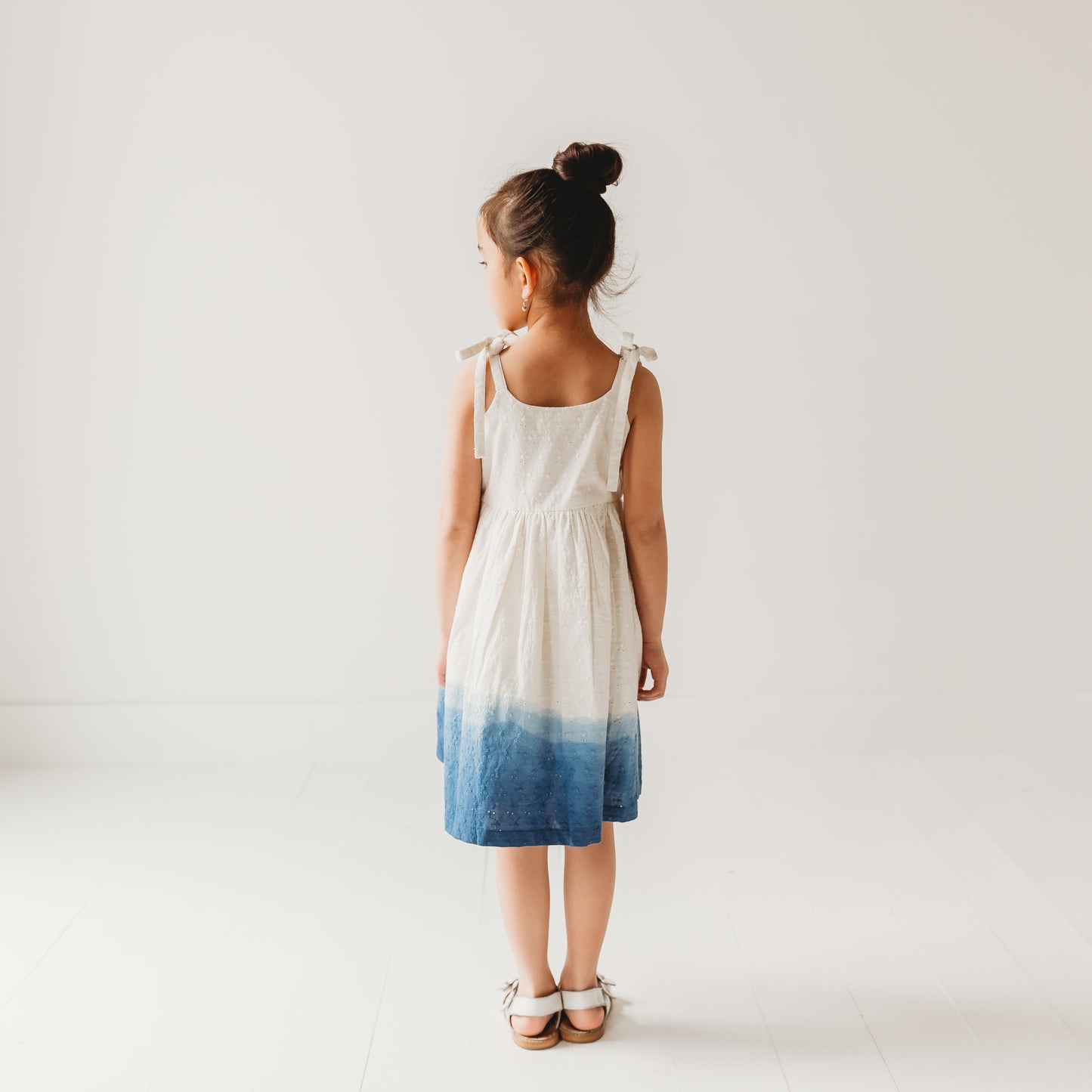 Ocean Ombre Nautical Schiffli Dress