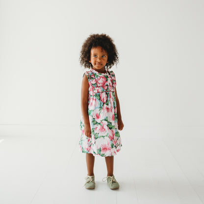 Pink Peony Ruffled Olivia Dress