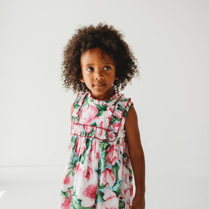 Pink Peony Ruffled Olivia Dress