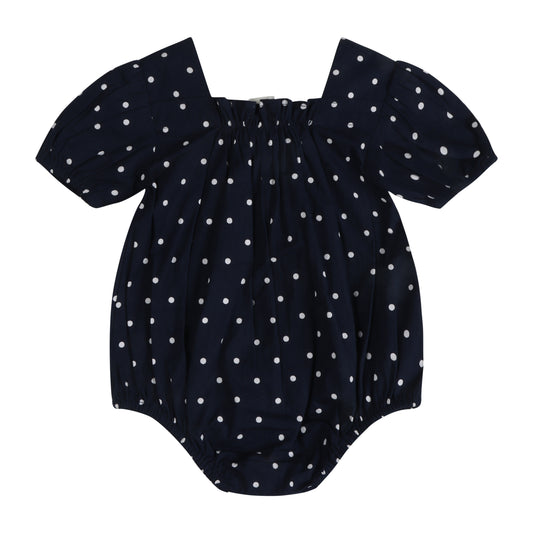 Starlit Nautical Breeze Polka Girl Romper