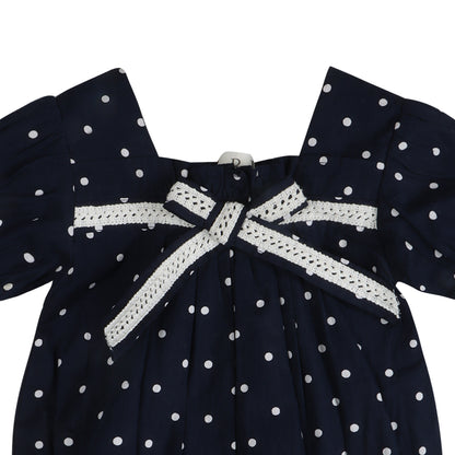 Starlit Nautical Breeze Polka Girl Romper