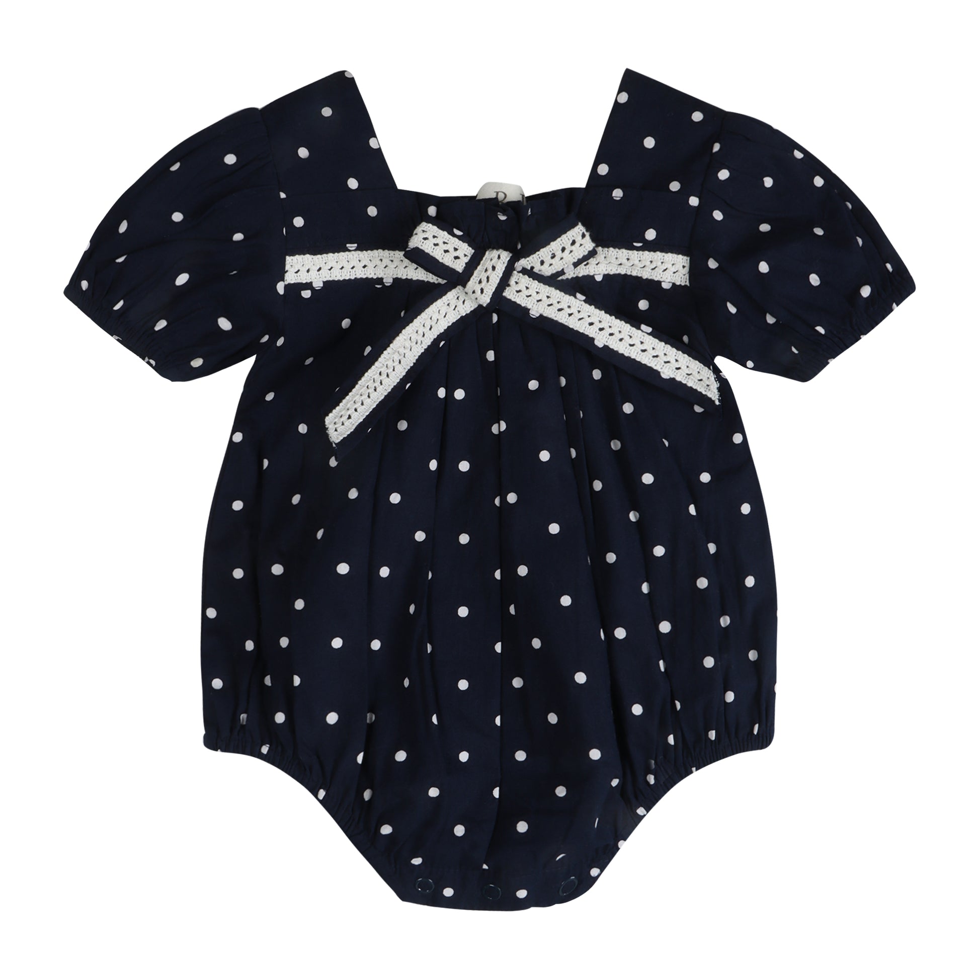 Starlit Nautical Breeze Polka Girl Romper