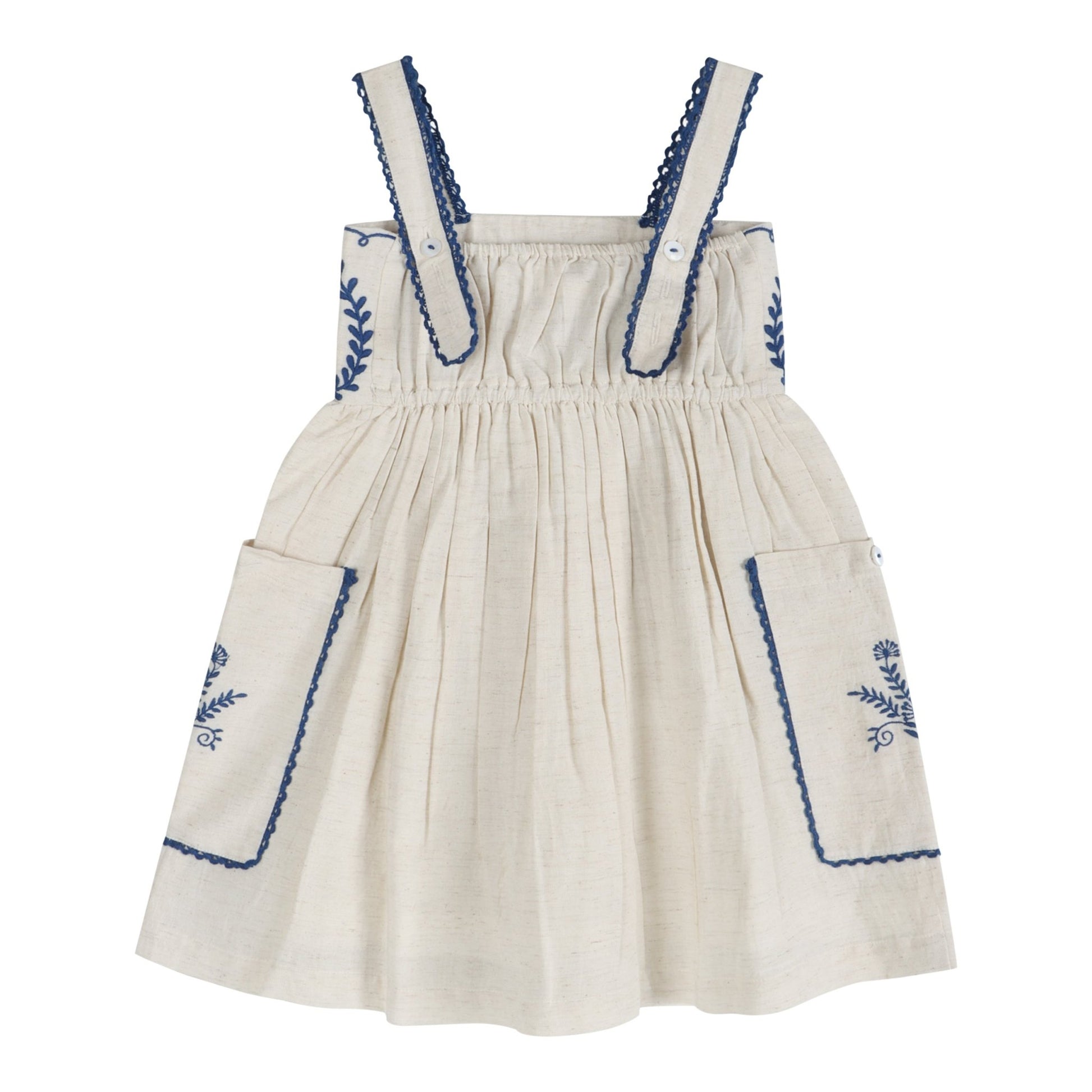 Azurea Linen Embroidery Dress | Larili Azurea Linen Embroidery Dress | Larili
