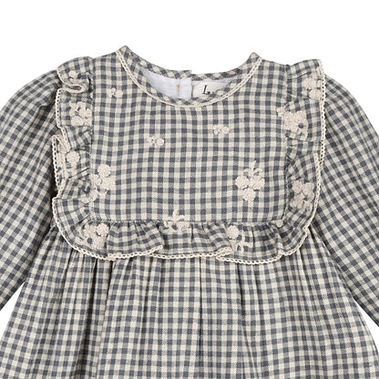 Blue Harmony Gingham Dress