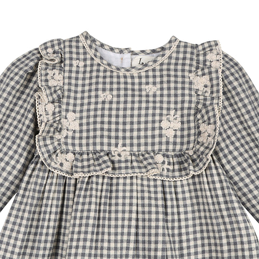 Blue Harmony Gingham Dress