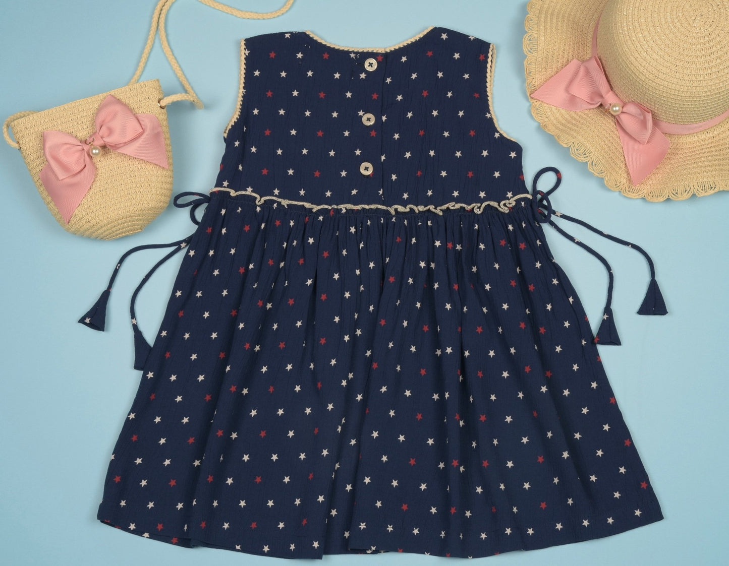 Blue Stars 4th of July Dress - LARILI