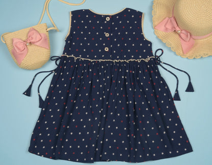 Blue Stars 4th of July Dress - LARILI