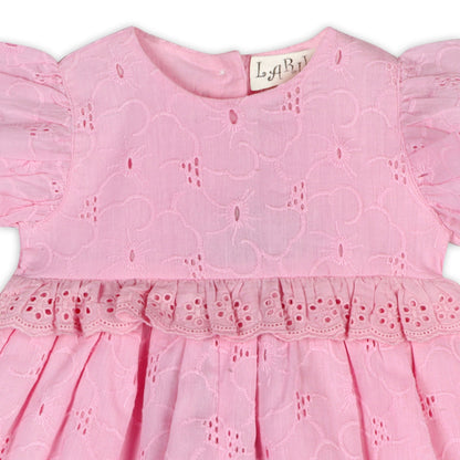 Cherry Blossom Schiffli Romper - LARILI
