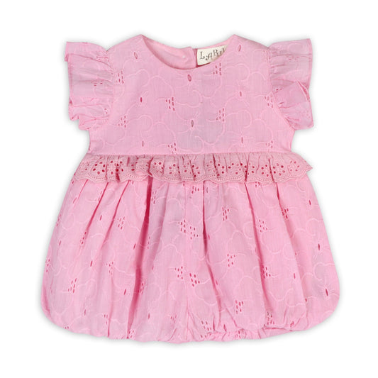 Cherry Blossom Schiffli Romper - LARILI