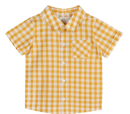 Citrus Gingham Boy Shirt - LARILI