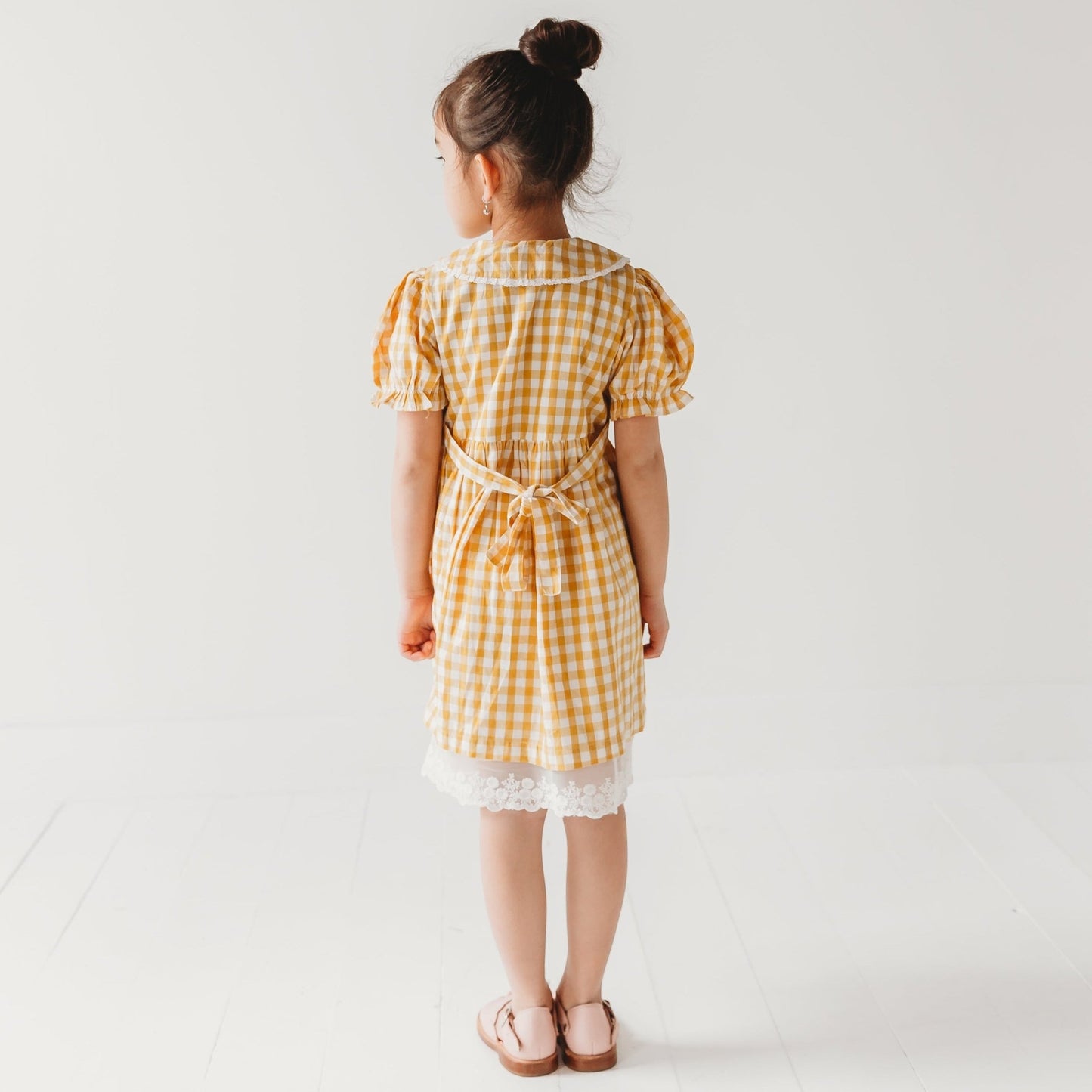 Citrus Gingham Girls Dorothy Dress - LARILI