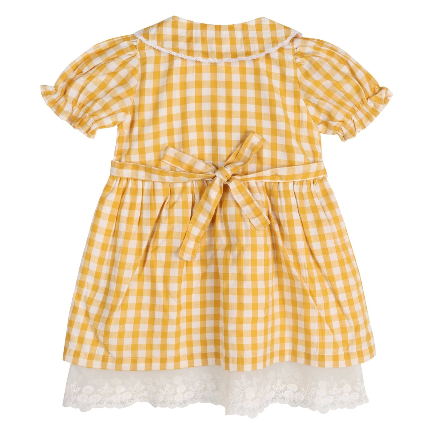 Citrus Gingham Girls Dorothy Dress - LARILI