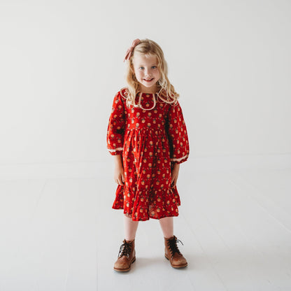 Crimson Garden Dress