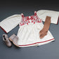 Linen Blend Natural Hand Embroidery Dress