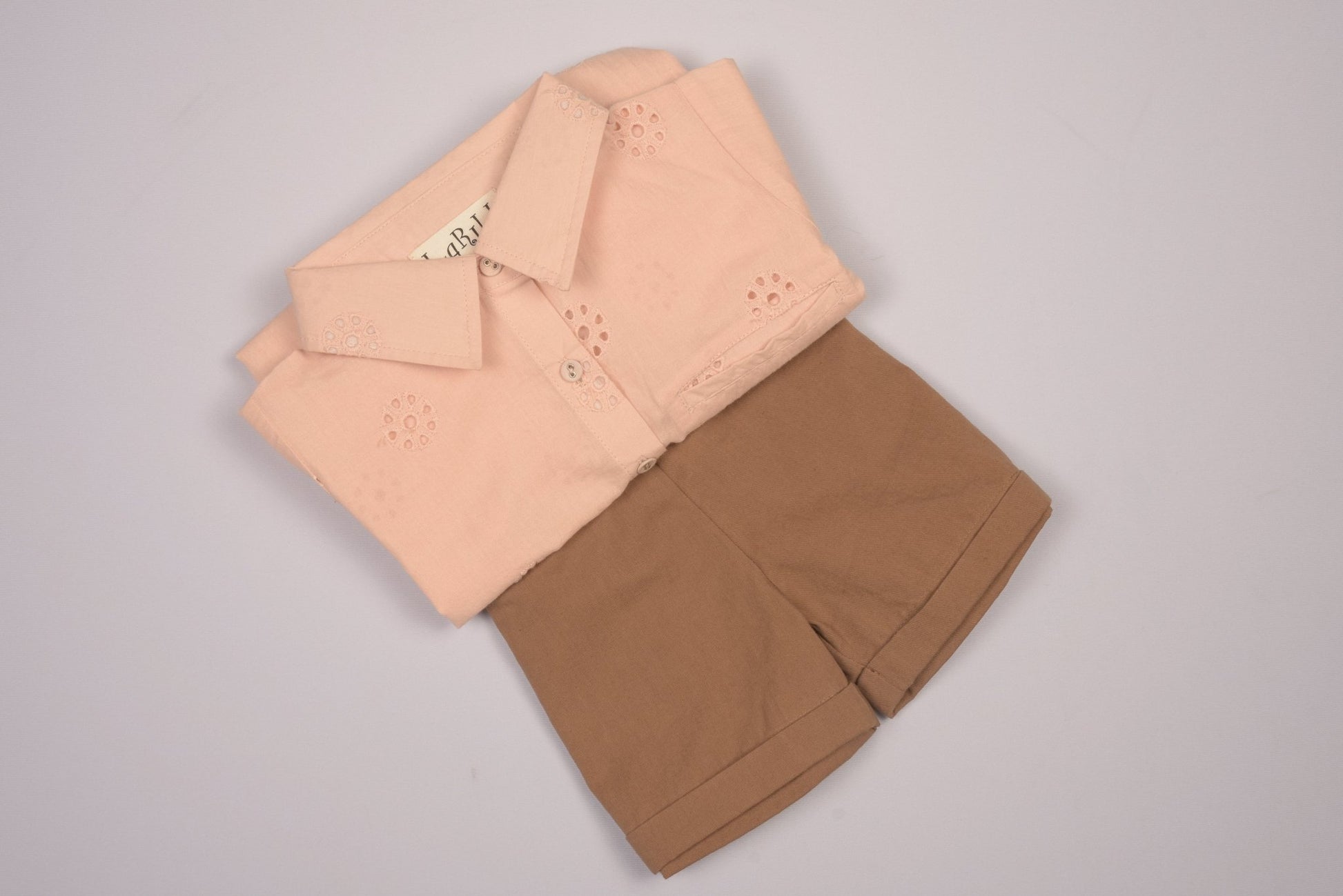 Embroidered Schiffli Boys Shirt and Pant Set - LARILI