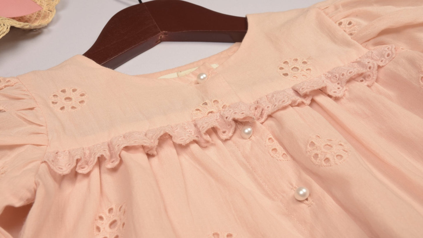 Embroidered Schiffli Dress - LARILI