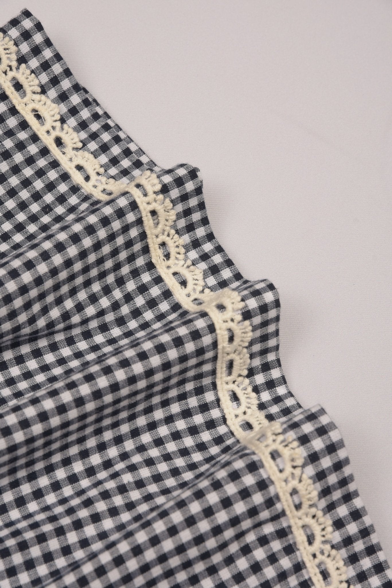 Embroidered Yoke Eith Ruffle Sleeves Dress - LARILI