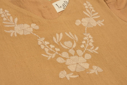 Embroidered yoke with Puff Sleeves - LARILI