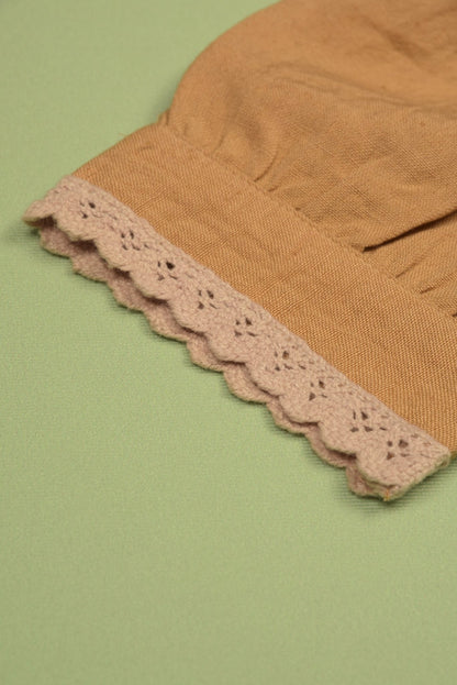 Embroidered yoke with Puff Sleeves - LARILI