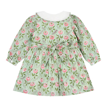 Emerald Bloom Floral Dress