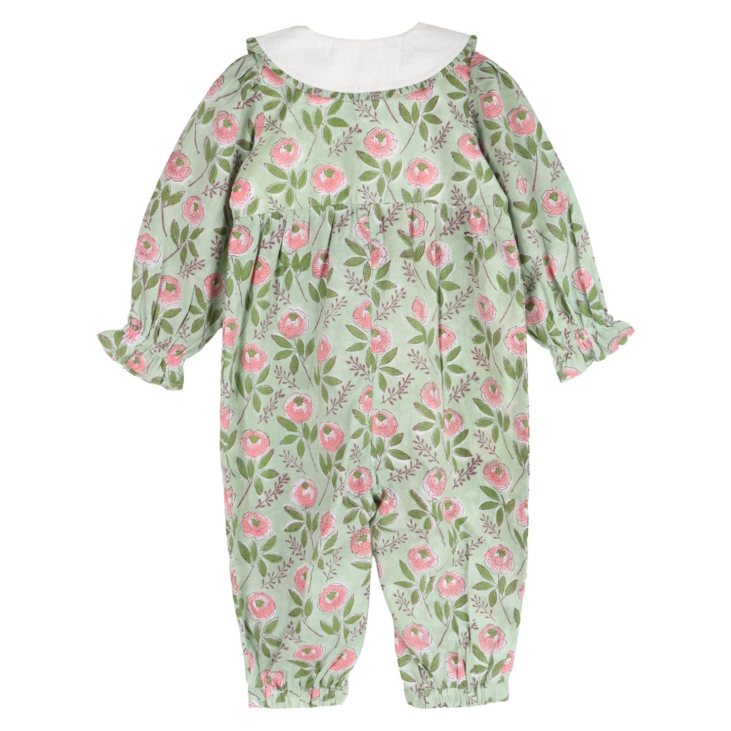 Emerald Bloom Floral Jumpsuit