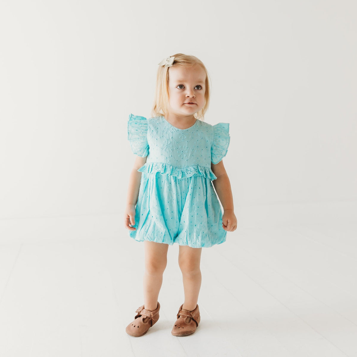 Little Cloud Schiffli Romper | Bubble