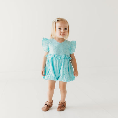 Little Cloud Schiffli Romper | Bubble