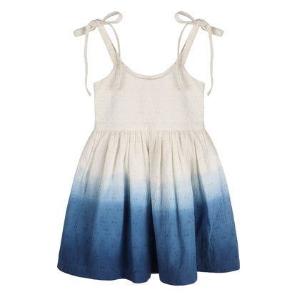 Ocean Ombre Nautical Schiffli Dress - LARILI
