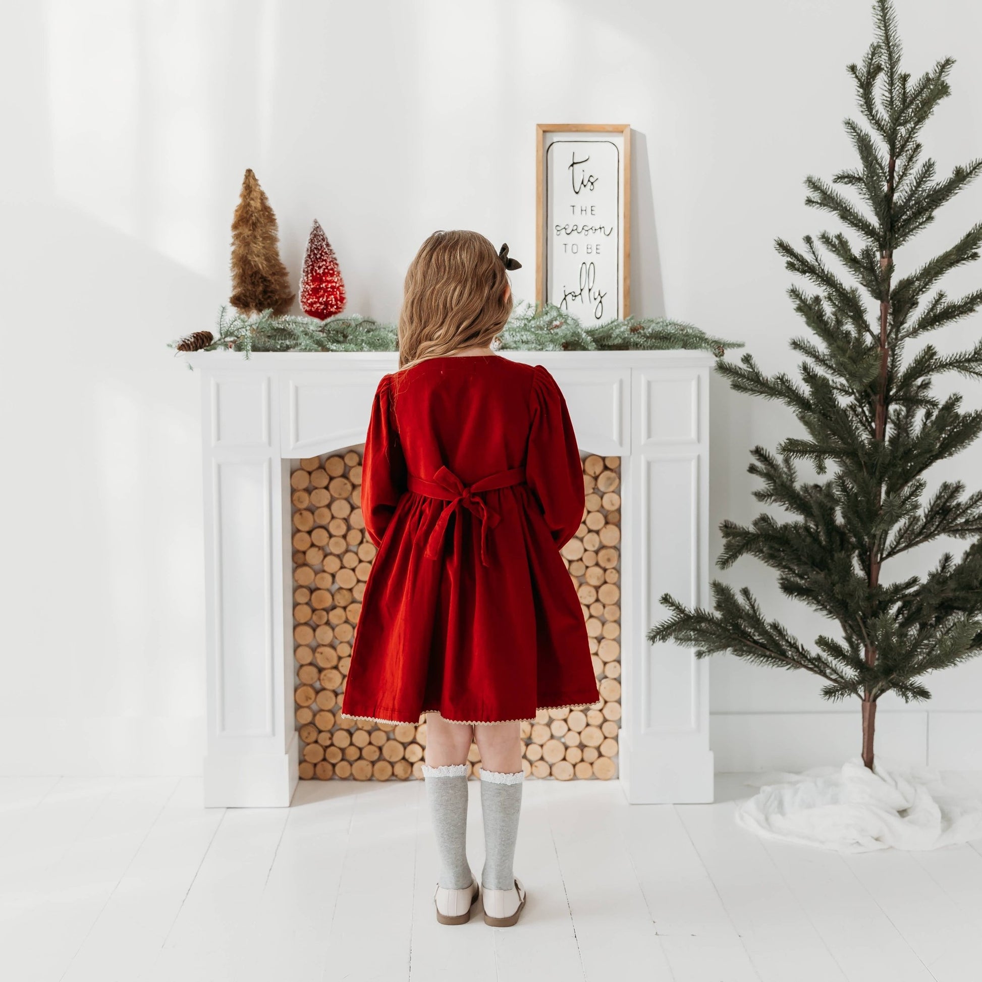 monogrammed christmas dress Girls Reindeer dress - Monogrammed Christmas Dress