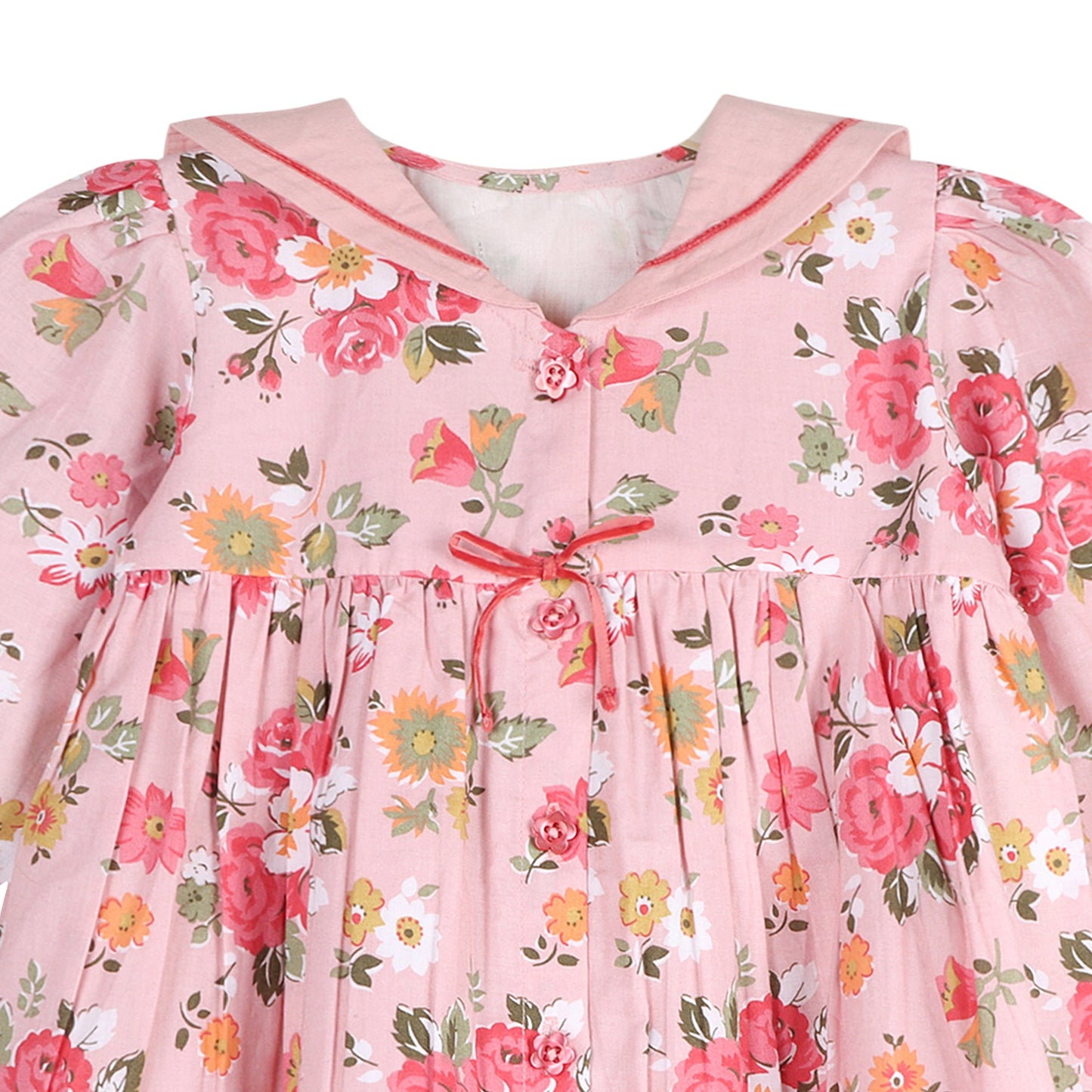 Rosy Breeze Sailor Collar Dress