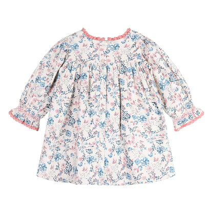 Smocked Pastel Parade Cord Dress