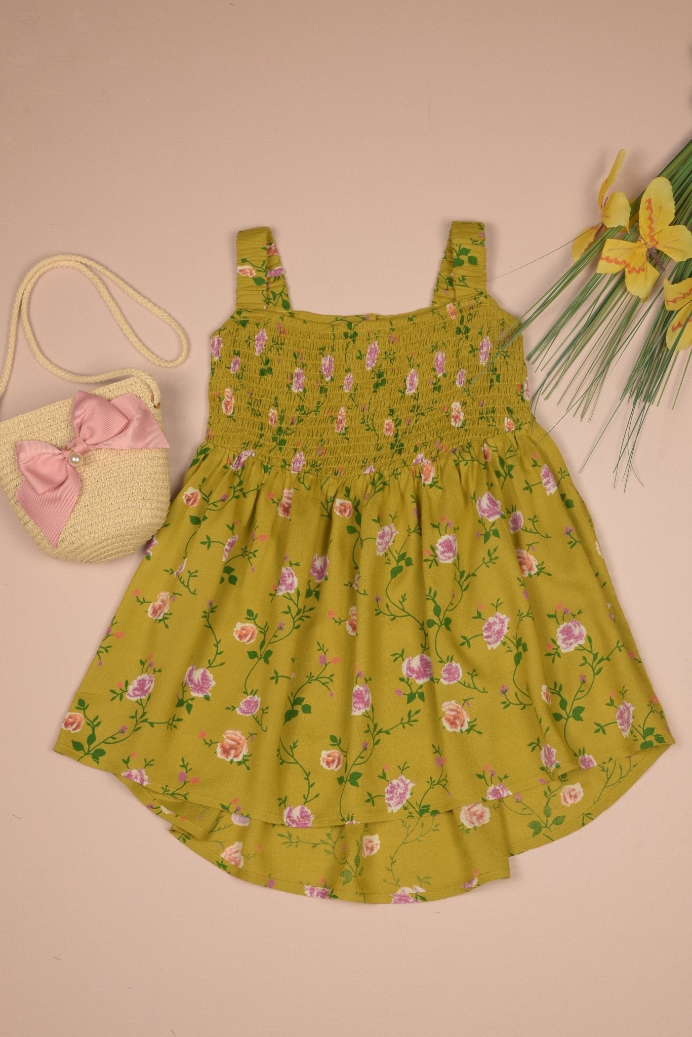 Smocking High & Low Dress - LARILI