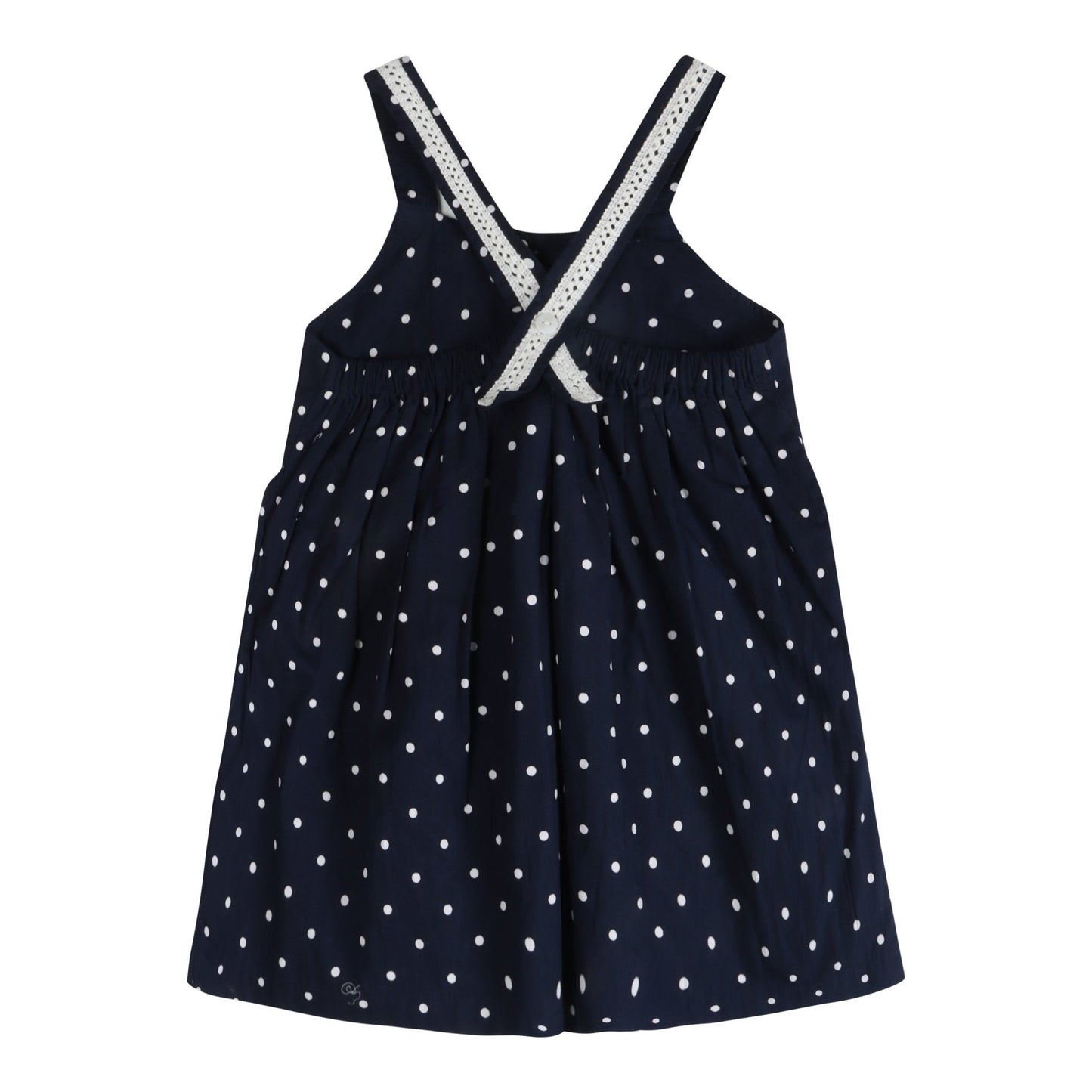 Starlit Nautical Breeze Polka Cotton Dress - LARILI