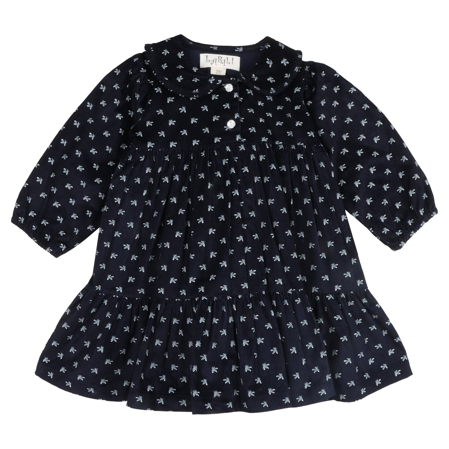 Twilight Bloom Corduroy Dress