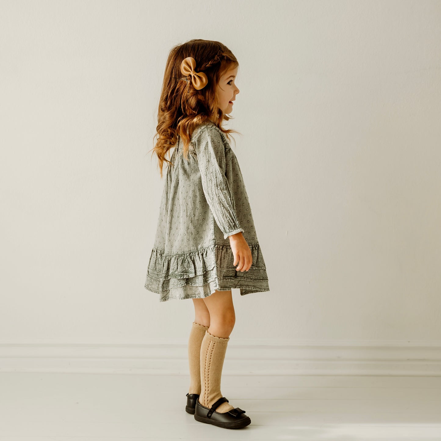Stone Wash Prairie Frill Girl's Dress
