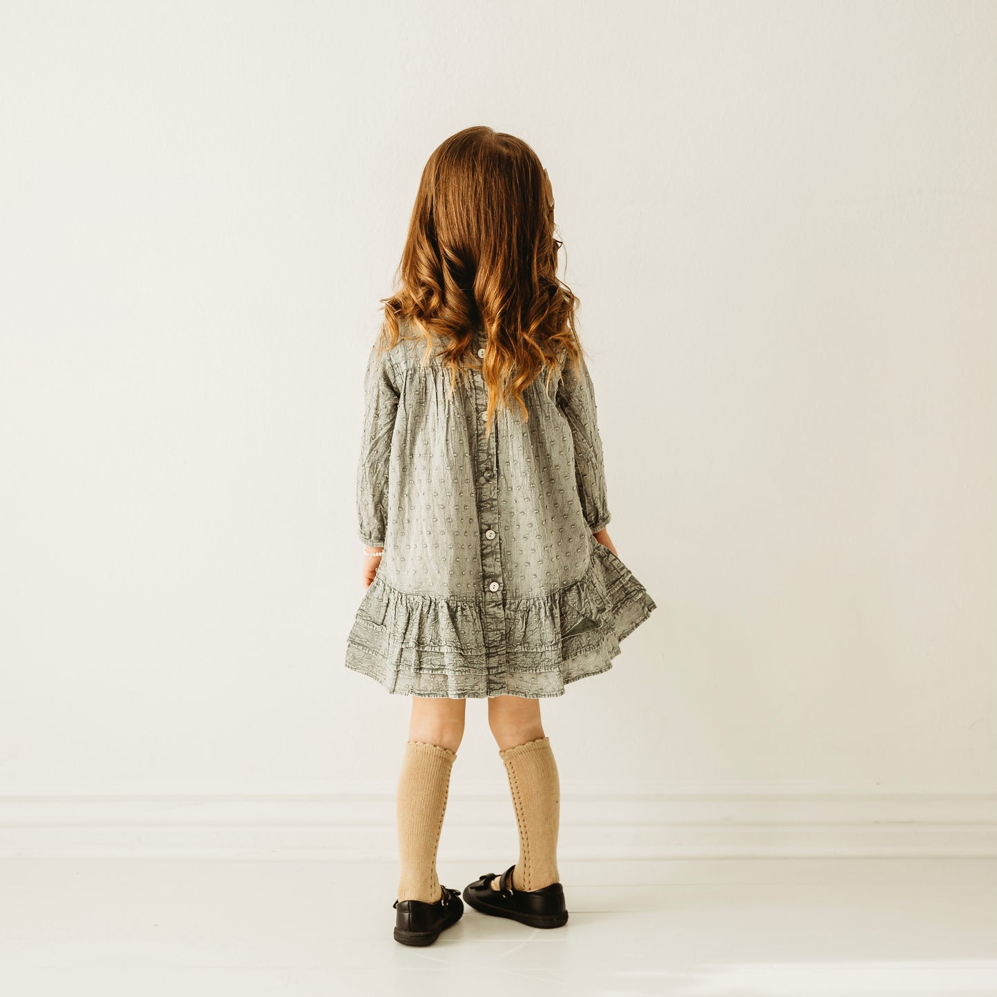 Stone Wash Prairie Frill Girl's Dress