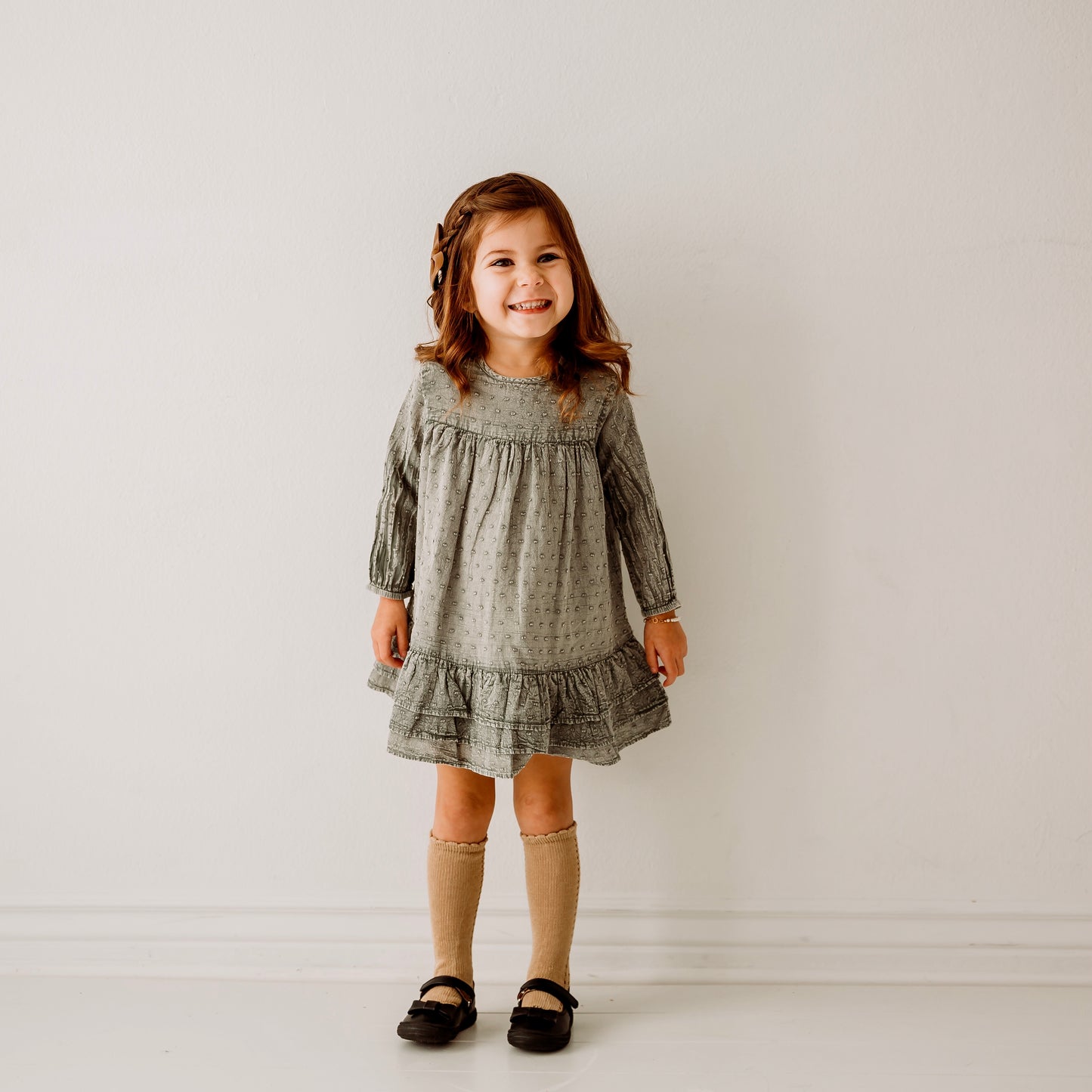 Stone Wash Prairie Frill Girl's Dress