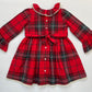 Red Plaid Girl's Christmas Dress