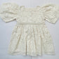 Cream Lace Christmas Girl's Dress