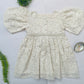 Cream Lace Christmas Girl's Dress