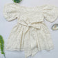 Cream Lace Christmas Girl's Dress