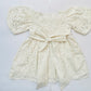 Cream Lace Christmas Girl's Dress