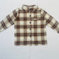 Brown Plaid Boy's Shirt