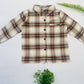 Brown Plaid Boy's Shirt