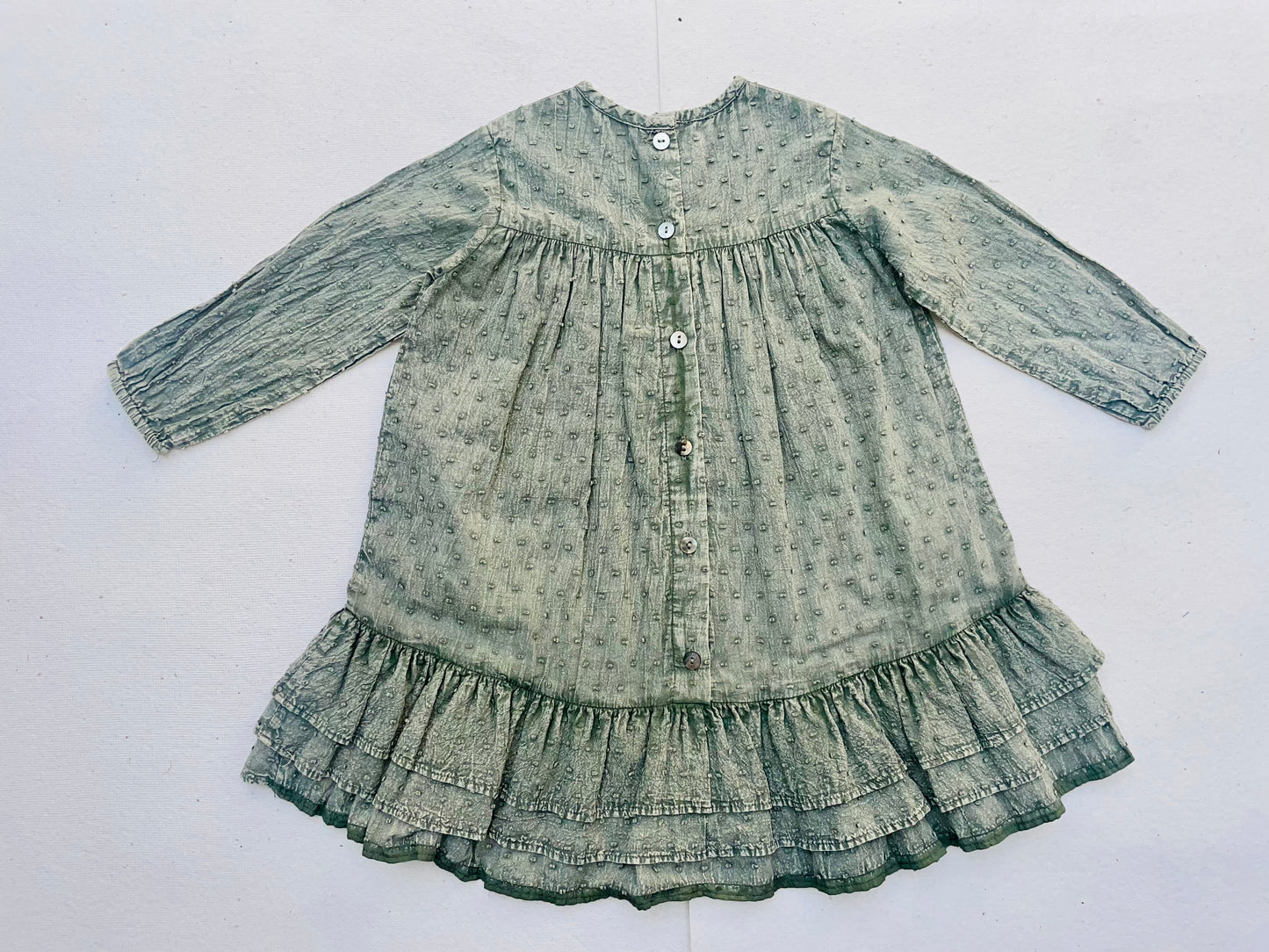 Stone Wash Prairie Frill Girl's Dress
